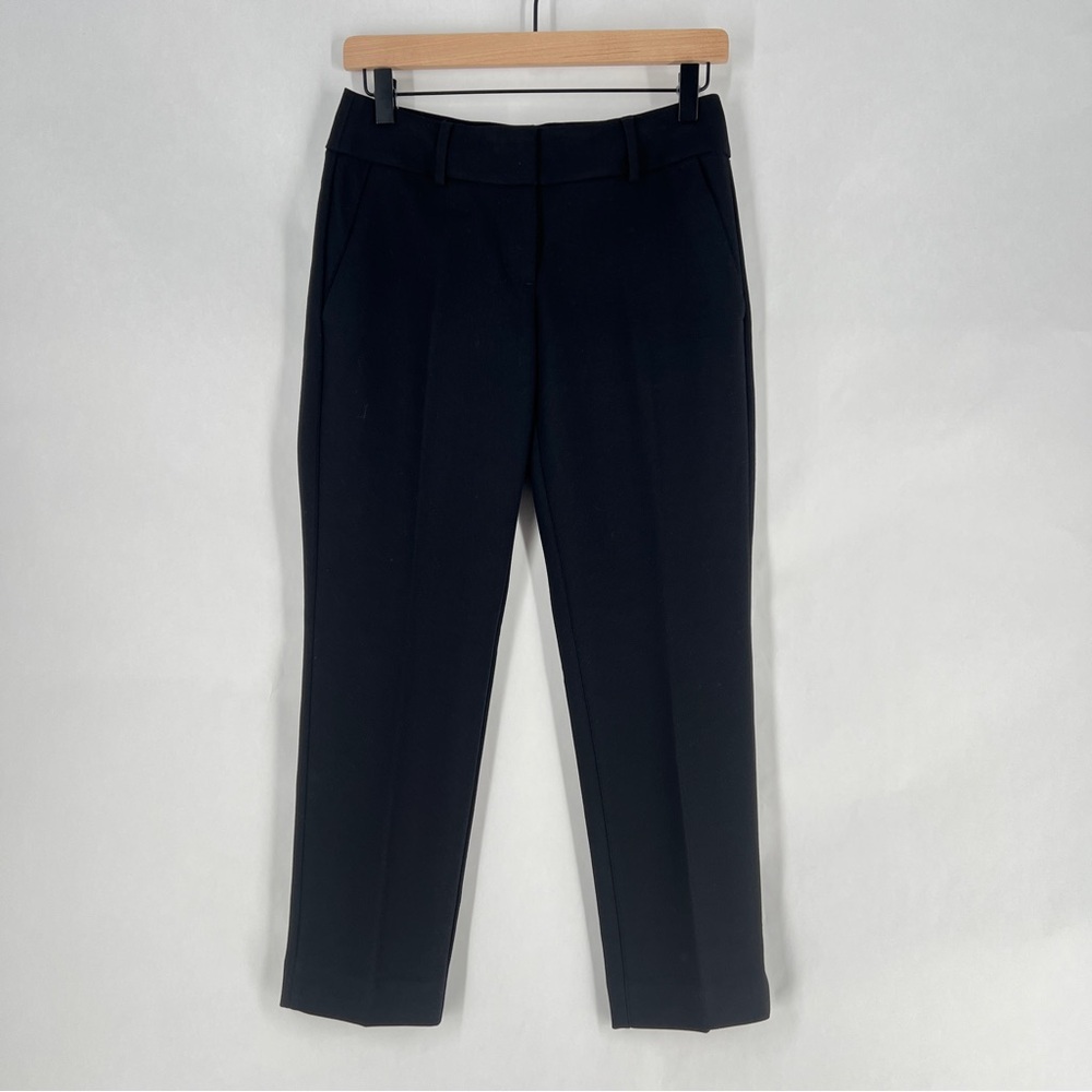 Ann Taylor LOFT Curvy Slim Black Stretch‎ Pants Size 0 Petite